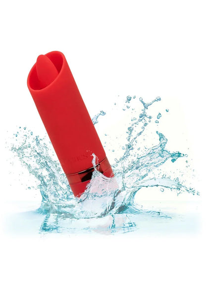Bestel: Kyst Flicker mini lipstick vibrator met tong by CalExotics - bij Happytoys: de erotische sex webshop | liever Happy dan Easy ⭐⭐⭐⭐⭐