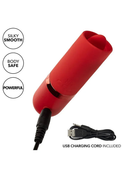 Bestel: Kyst Flicker mini lipstick vibrator met tong by CalExotics - bij Happytoys: de erotische sex webshop | liever Happy dan Easy ⭐⭐⭐⭐⭐