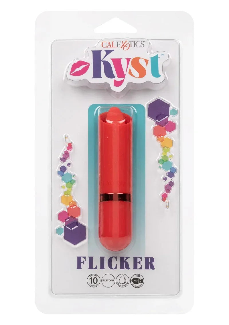 Bestel: Kyst Flicker mini lipstick vibrator met tong by CalExotics - bij Happytoys: de erotische sex webshop | liever Happy dan Easy ⭐⭐⭐⭐⭐