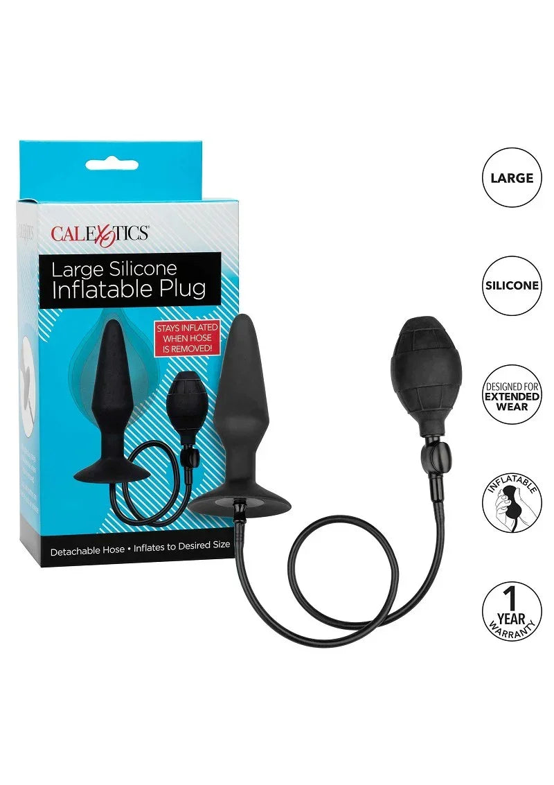 Bestel: Large Silicone Inflatable butPlug by CalExotics - bij Happytoys.nl, happytoys.be, Happytoys.ae: erotische sex webshop | liever Happy dan Easy ⭐⭐⭐⭐⭐