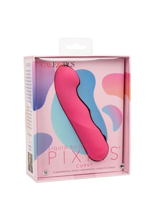Liquid Silicone Pixies Curvy vibrator by CalExotics - Happytoys Sexshop: Toys for Feeling Happy & Easy 😊 - Discreet geleverd