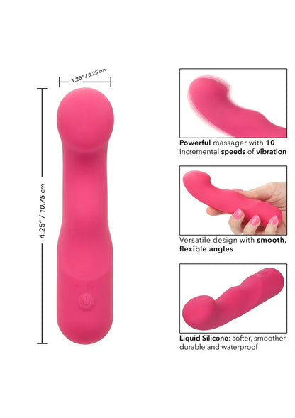 Liquid Silicone Pixies Curvy vibrator by CalExotics - Happytoys Sexshop: online sex shop for Feeling Happy & Easy 😊 - Discreet geleverd