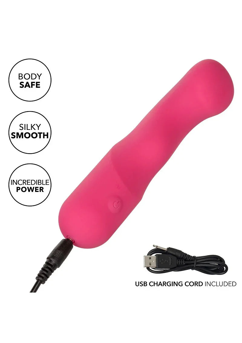 Liquid Silicone Pixies Curvy vibrator by CalExotics - Happytoys Sexshop: online sex shop for Feeling Happy & Easy 😊 - Discreet geleverd