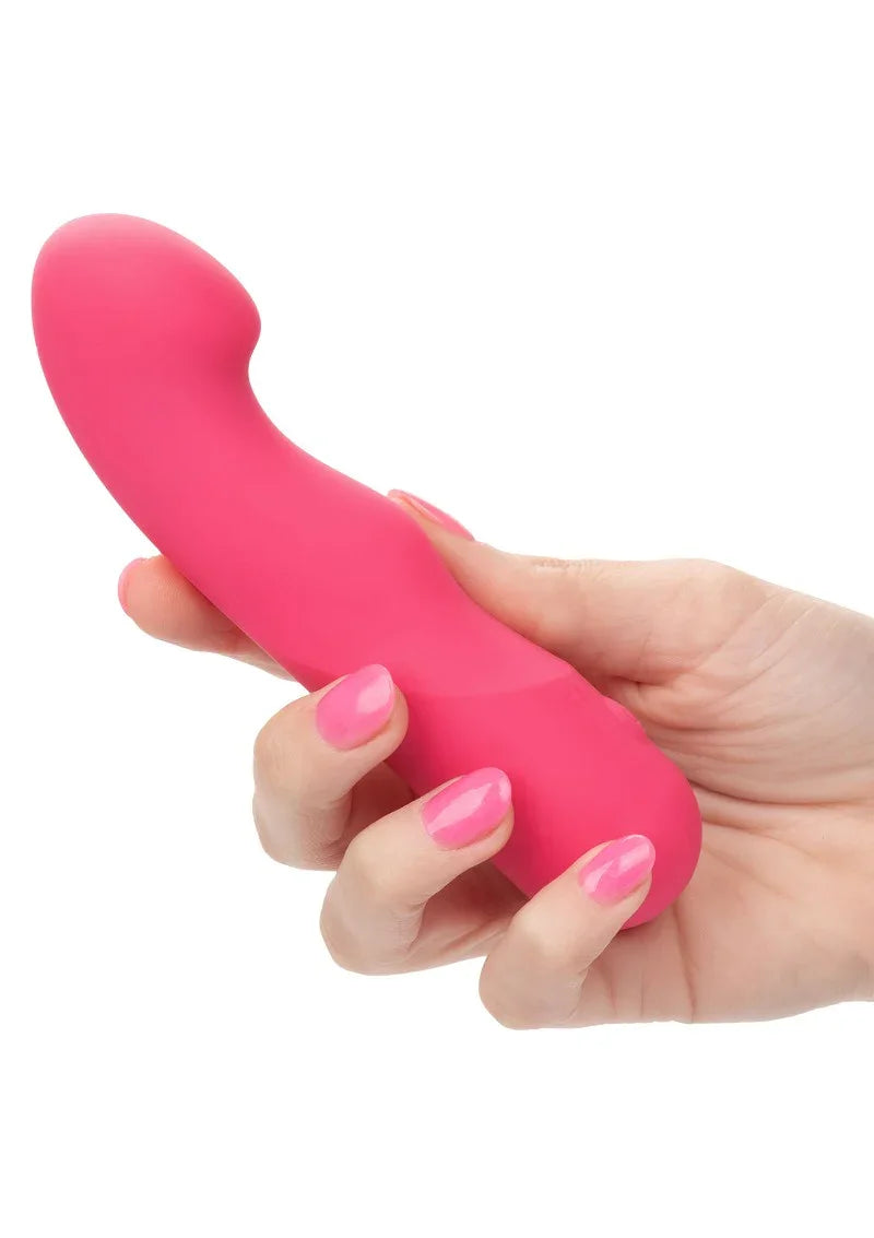 Liquid Silicone Pixies Curvy vibrator by CalExotics - Happytoys Sexshop: online sex shop for Feeling Happy & Easy 😊 - Discreet geleverd