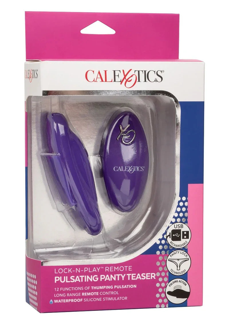♀ CalExotics Lock-N-Play Remote Pulsating Panty Teaser - Happytoys Sexshop: Toys for Feeling Happy & Easy 😊 - Discreet geleverd