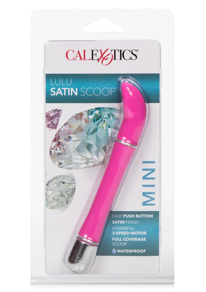 Lulu Satin Scoop designvibrator (Pink) by CalExotics - Happytoys Sexshop: Toys for Feeling Happy & Easy 😊 - Discreet geleverd
