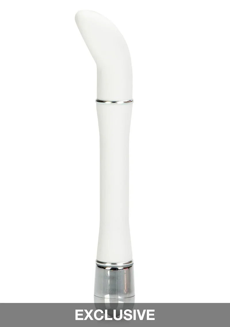 Lulu Satin Scoop designvibrator (white) by CalExotics - Happytoys Sexshop: Toys for Feeling Happy & Easy 😊 - Discreet geleverd