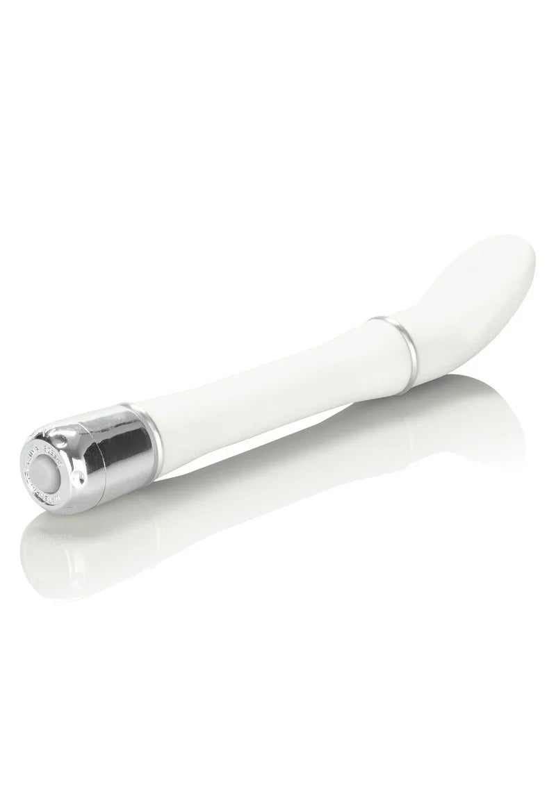 Lulu Satin Scoop designvibrator (white) by CalExotics - Happytoys Sexshop: Toys for Feeling Happy & Easy 😊 - Discreet geleverd