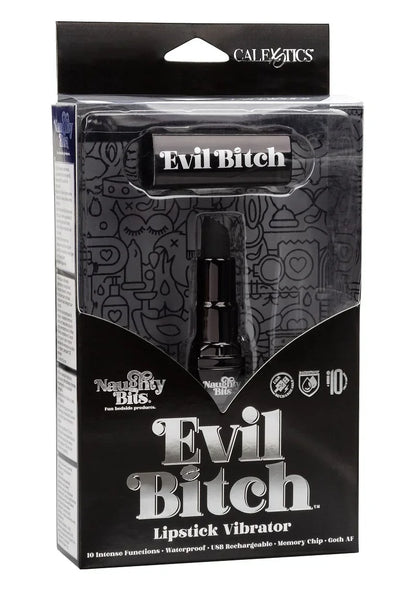 Naughty Bits Evil Bitch Lipstick Vibrator by CalExotics - Happytoys Sexshop: Toys for Feeling Happy & Easy 😊 - Discreet geleverd