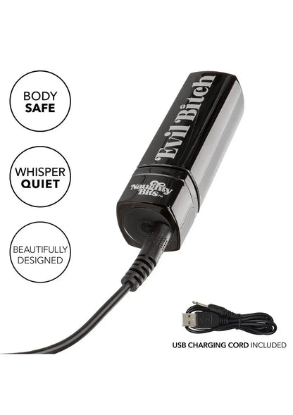 Naughty Bits Evil Bitch Lipstick Vibrator by CalExotics - Happytoys Sexshop: Toys for Feeling Happy & Easy 😊 - Discreet geleverd
