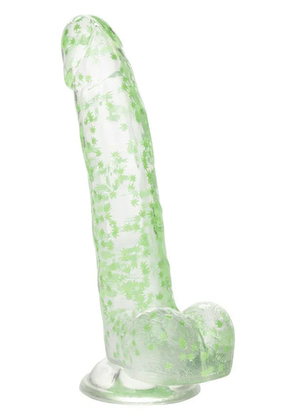 CalExoticsNaughtyBitsILeafDickGlow-In-The-DarkWeedLeafDildo1 @ Happytoys Sexshop: online sex shop for Feeling Happy & Easy 😊 the erotic store owned by a woman