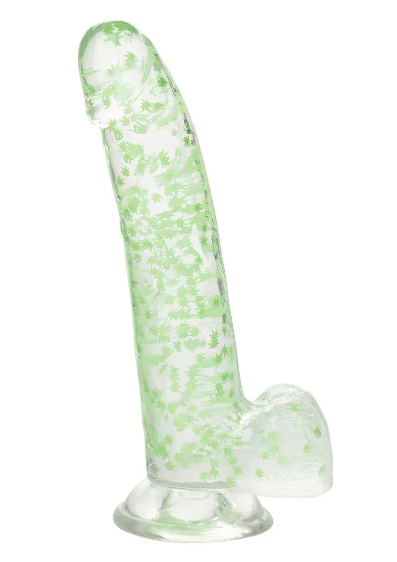 CalExoticsNaughtyBitsILeafDickGlow-In-The-DarkWeedLeafDildo5 @ Happytoys Sexshop: online sex shop for Feeling Happy & Easy 😊 the erotic store owned by a woman