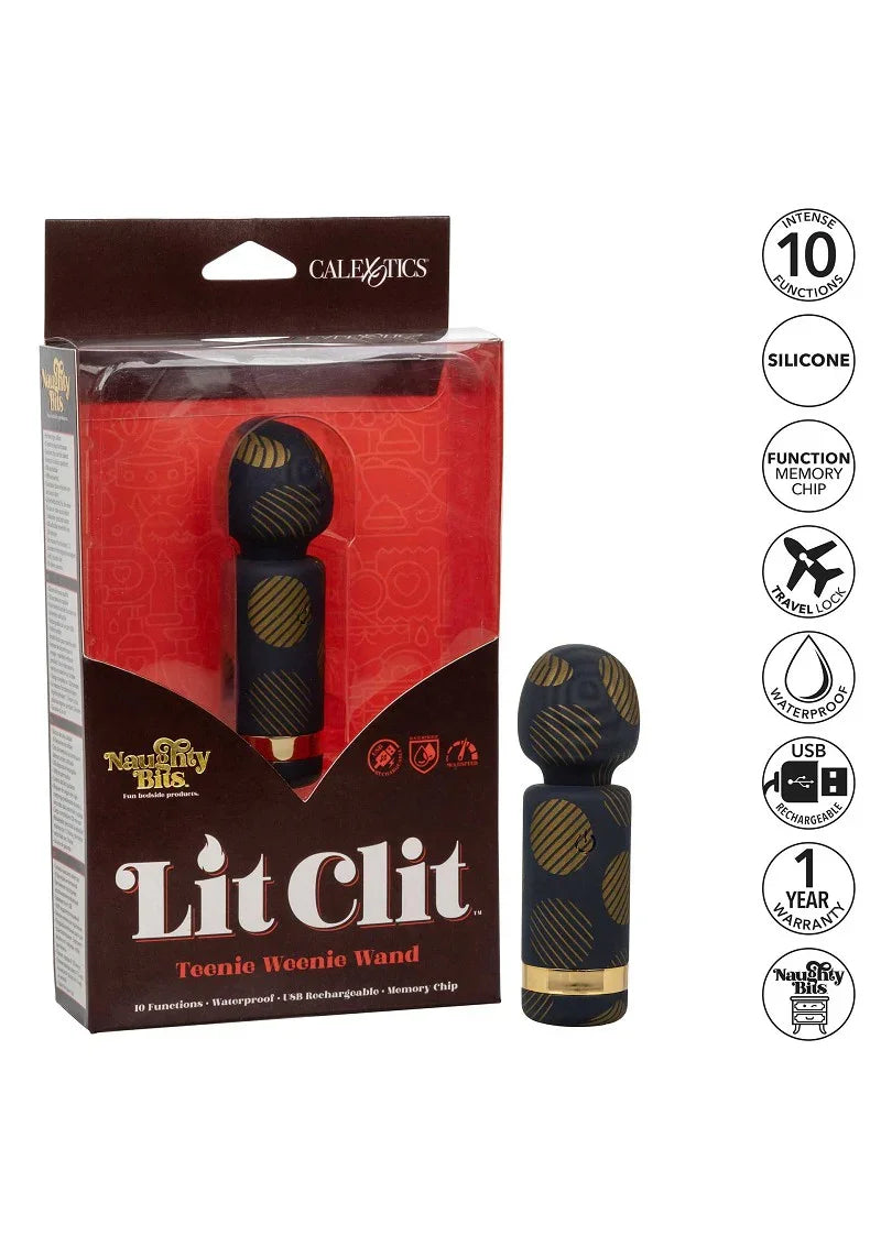 ♀ CalExotics Naughty Bits Lit Clit Teenie Weenie Wand - Happytoys Sexshop: online sex shop for Feeling Happy & Easy 😊 - Discreet geleverd
