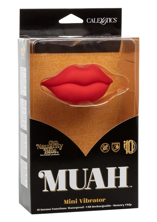 ♀ CalExotics Naughty Bits MUAH Mini Vibrator - Happytoys Sexshop: Toys for Feeling Happy & Easy 😊 - Discreet geleverd