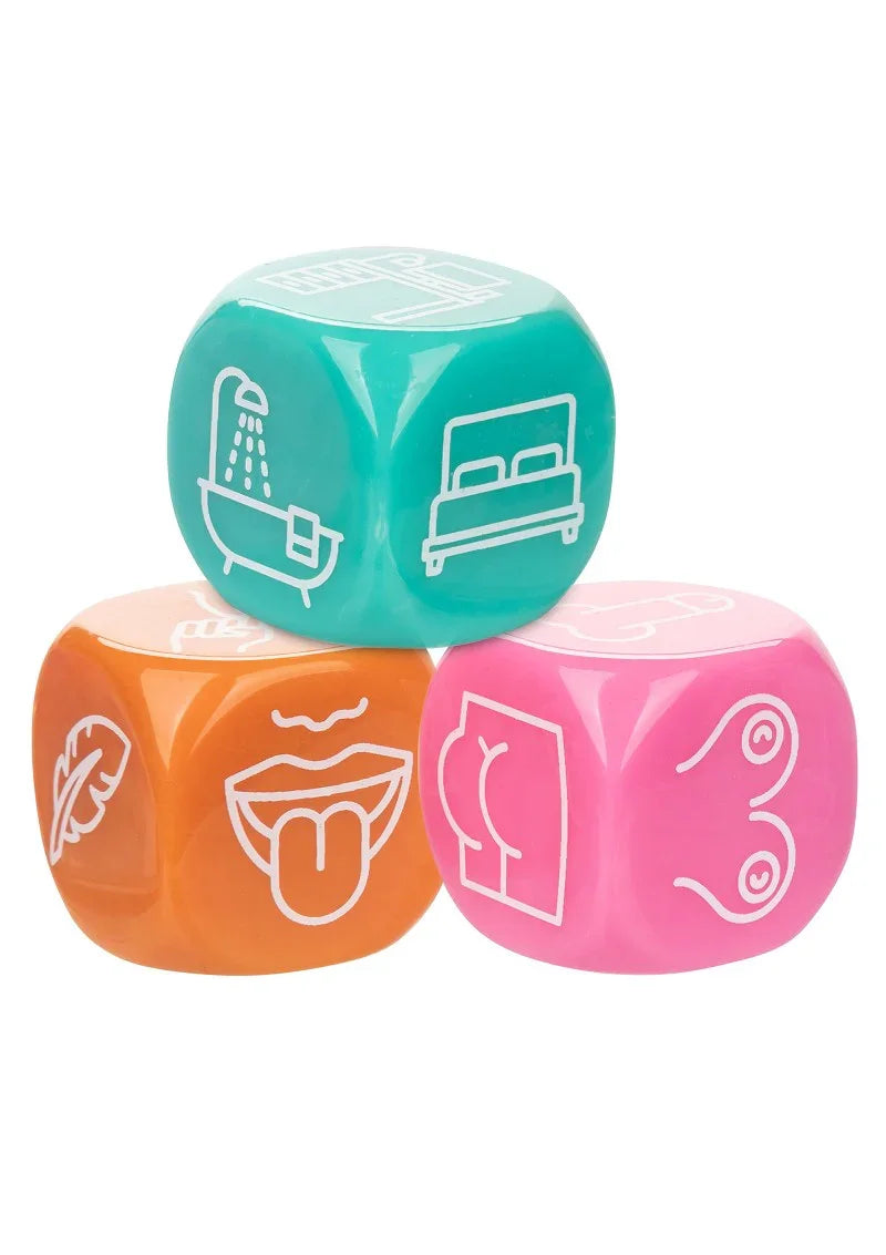 Naughty Bits Roll With It Icon-Based Sex Dice Game by CalExotics - Happytoys Sexshop: Toys for Feeling Happy & Easy 😊 - Discreet geleverd
