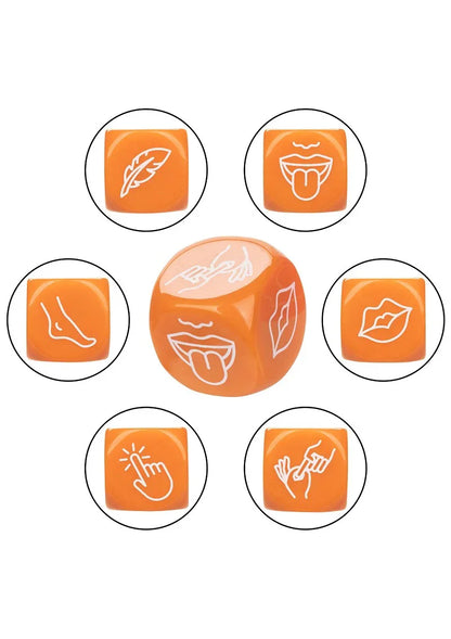 Naughty Bits Roll With It Icon-Based Sex Dice Game by CalExotics - Happytoys Sexshop: Toys for Feeling Happy & Easy 😊 - Discreet geleverd
