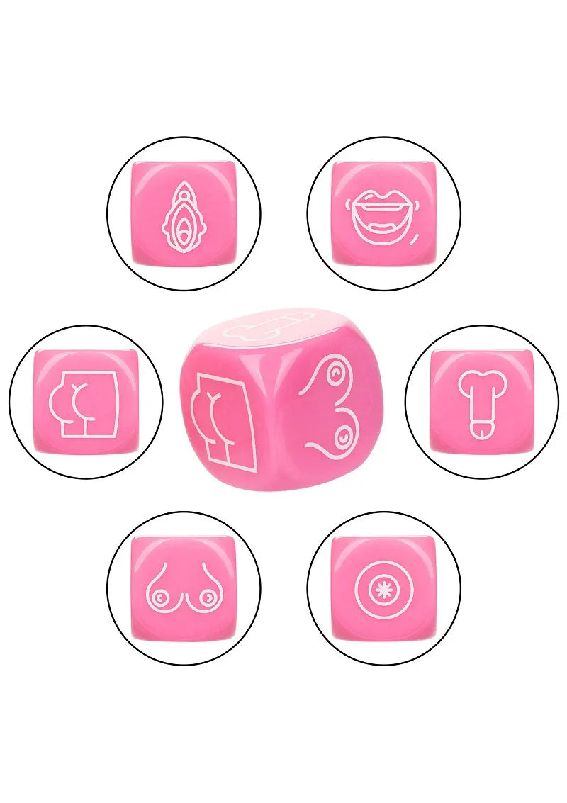 Naughty Bits Roll With It Icon-Based Sex Dice Game by CalExotics - Happytoys Sexshop: Toys for Feeling Happy & Easy 😊 - Discreet geleverd