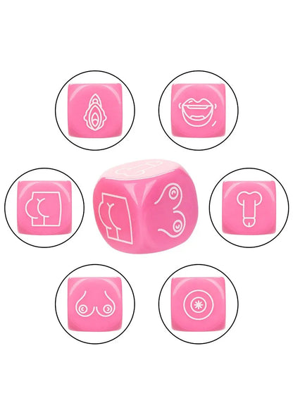 Naughty Bits Roll With It Icon-Based Sex Dice Game by CalExotics - Happytoys Sexshop: Toys for Feeling Happy & Easy 😊 - Discreet geleverd
