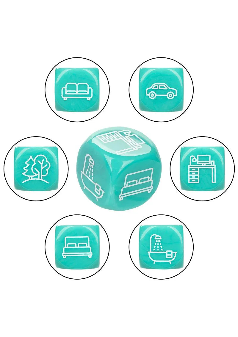 Naughty Bits Roll With It Icon-Based Sex Dice Game by CalExotics - Happytoys Sexshop: Toys for Feeling Happy & Easy 😊 - Discreet geleverd