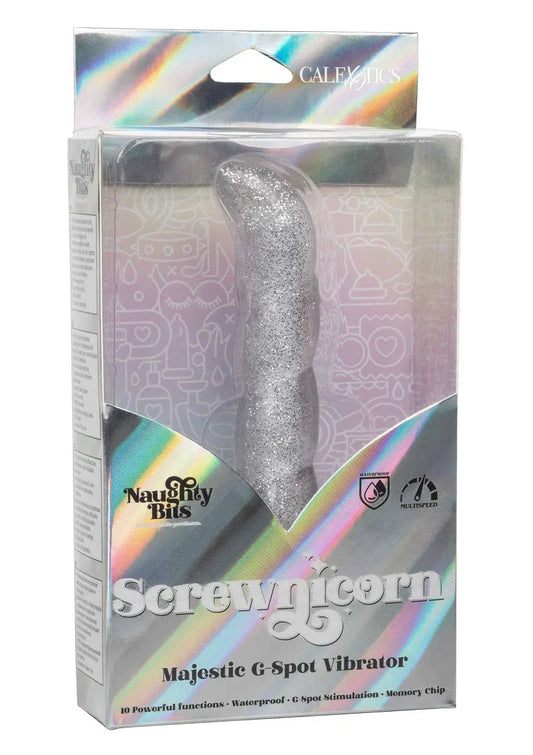 ♀ CalExotics Naughty Bits Screwnicorn Majestic G-spot Vibrator - Happytoys Sexshop: Toys for Feeling Happy & Easy 😊 - Discreet geleverd