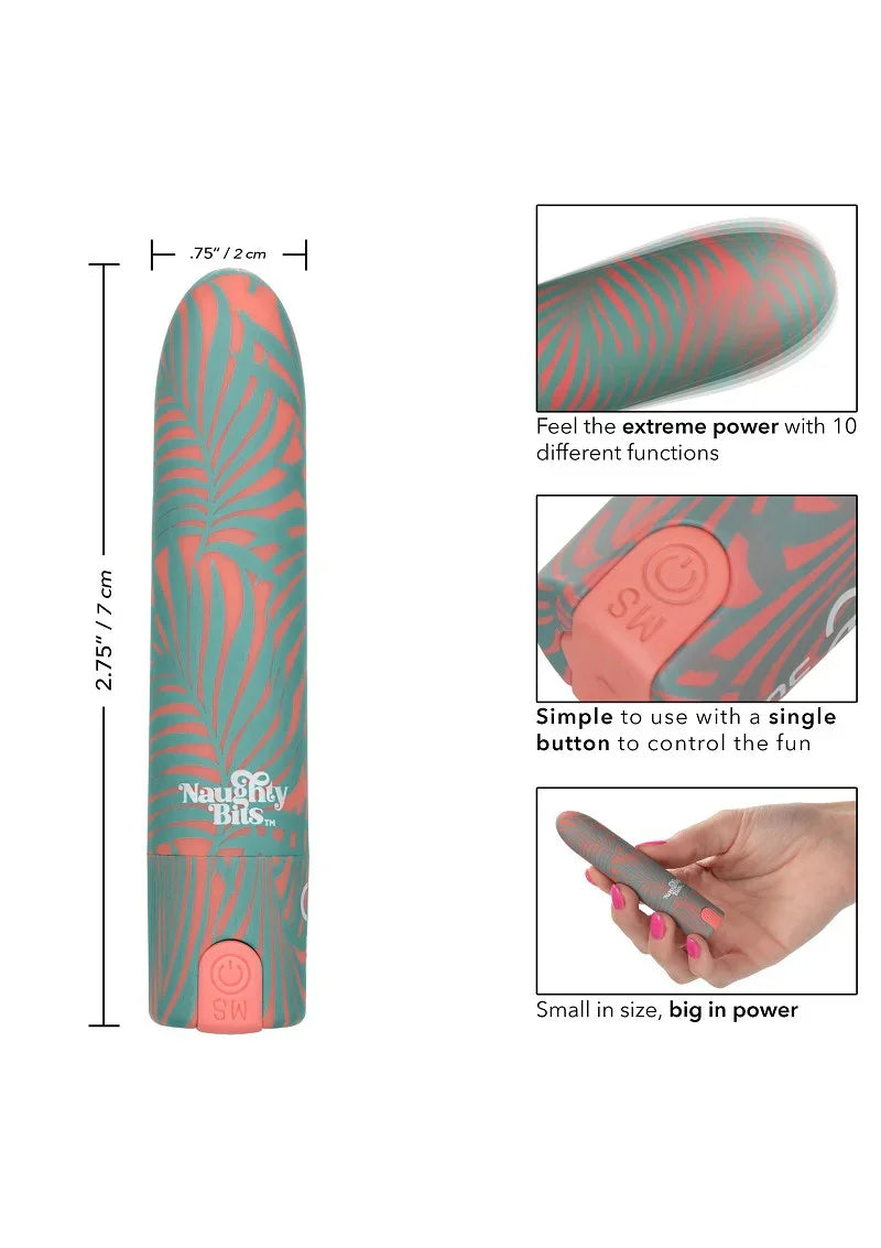 Naughty Bits You Do You Mini Massager by CalExotics - Happytoys Sexshop: Toys for Feeling Happy & Easy 😊 - Discreet geleverd