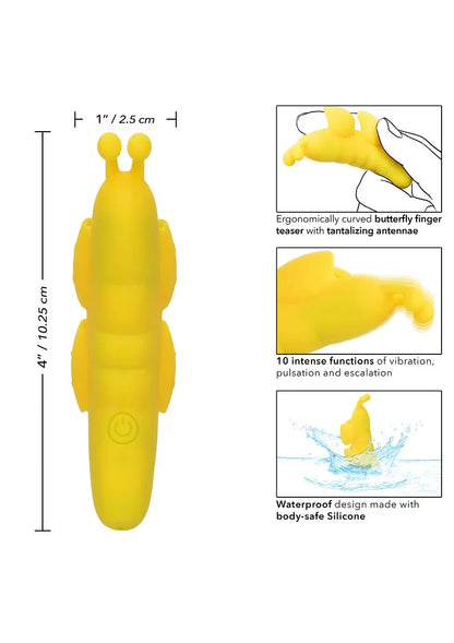 Neon Vibes The Butterfly Vibe by CalExotics - Happytoys Sexshop: online sex shop for Feeling Happy & Easy 😊 - Discreet geleverd