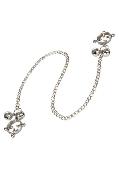 4 Point Nipple Press With Bells by CalExotics - Happytoys Sexshop: Toys for Feeling Happy & Easy 😊 - Discreet geleverd