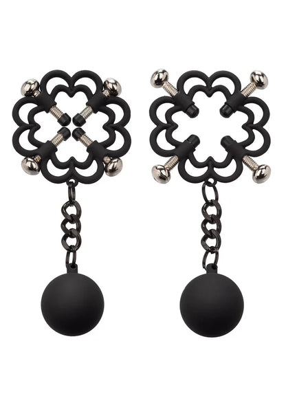 ♂ ♀ CalExotics Nipple Grips Power Grip 4-Point Weighted Nipple Press - Happytoys Sexshop: Toys for Feeling Happy & Easy 😊 - Discreet geleverd