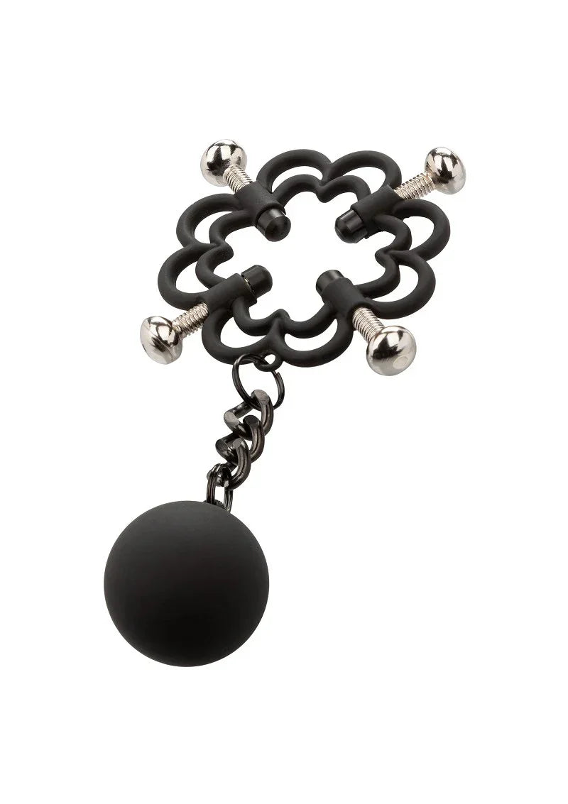 ♂ ♀ CalExotics Nipple Grips Power Grip 4-Point Weighted Nipple Press - Happytoys Sexshop: Toys for Feeling Happy & Easy 😊 - Discreet geleverd