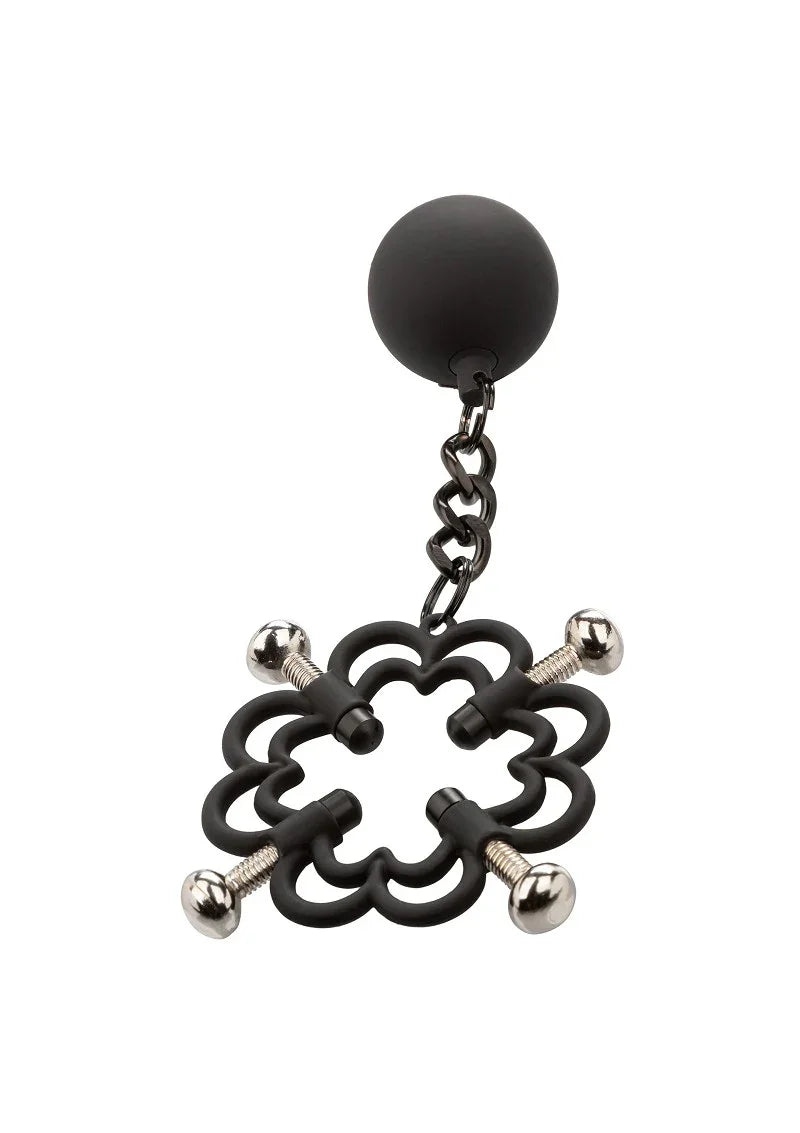 ♂ ♀ CalExotics Nipple Grips Power Grip 4-Point Weighted Nipple Press - Happytoys Sexshop: Toys for Feeling Happy & Easy 😊 - Discreet geleverd