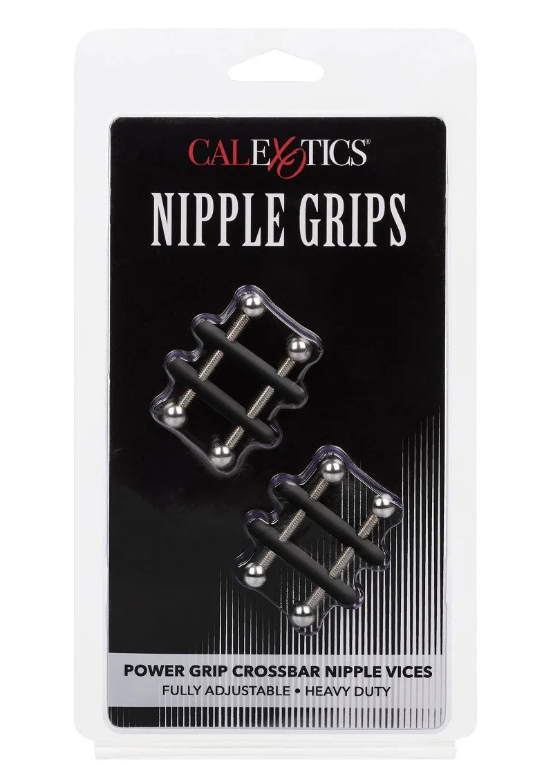 ♀ CalExotics Nipple Grips Power Grip Crossbar Nipple Vices - Happytoys Sexshop: online sex shop for Feeling Happy & Easy 😊 - Discreet geleverd