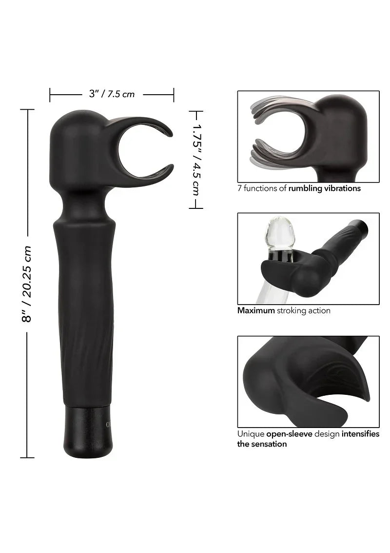 ♂ CalExotics Optimum Power Masturwand Vibrating Stroker - Happytoys Sexshop: Toys for Feeling Happy & Easy 😊 - Discreet geleverd