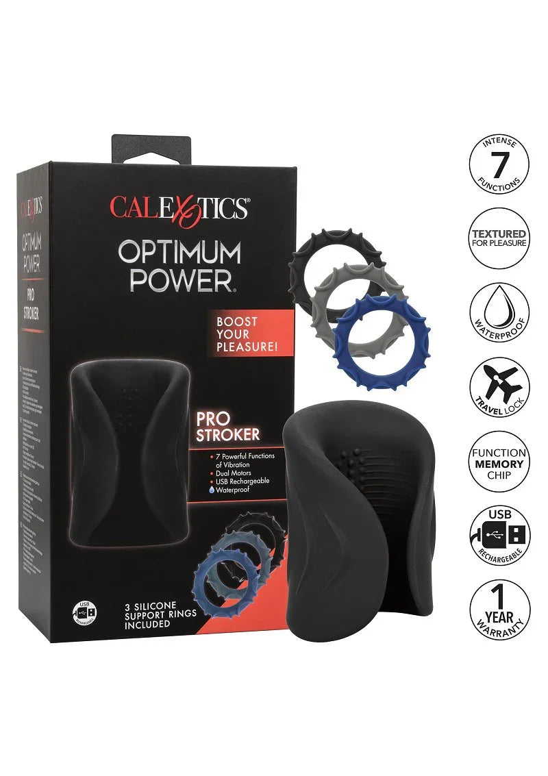 ♂ CalExotics Optimum Power Pro Stroker - Happytoys Sexshop: Toys for Feeling Happy & Easy 😊 - Discreet geleverd