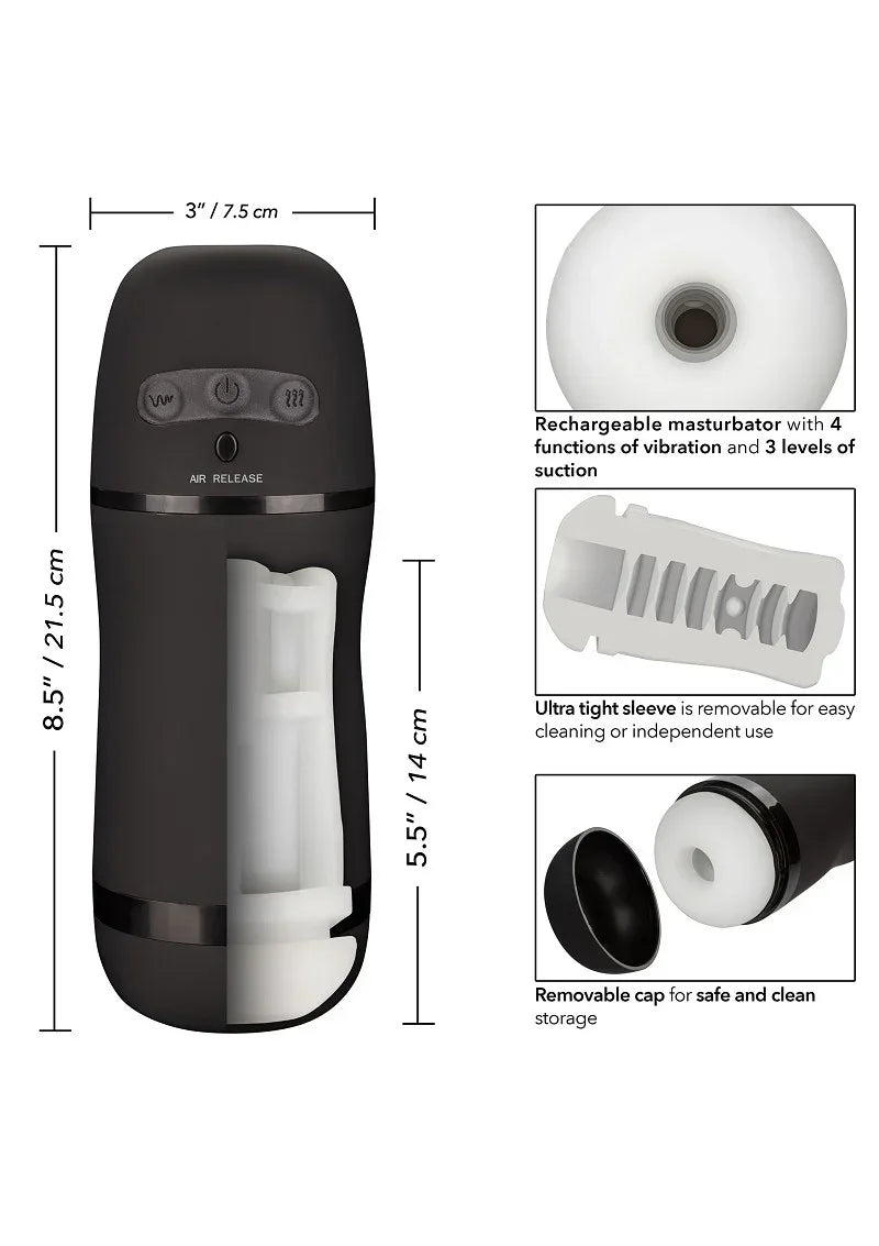 Optimum Power Pulsar Stroker by CalExotics - Happytoys Sexshop: online sex shop for Feeling Happy & Easy 😊 - Discreet geleverd