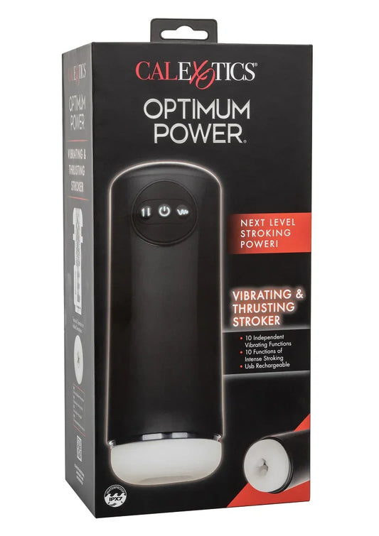 Optimum Power Vibrating and Thrusting Stroker by CalExotics - Happytoys Sexshop: online sex shop for Feeling Happy & Easy 😊 - Discreet geleverd