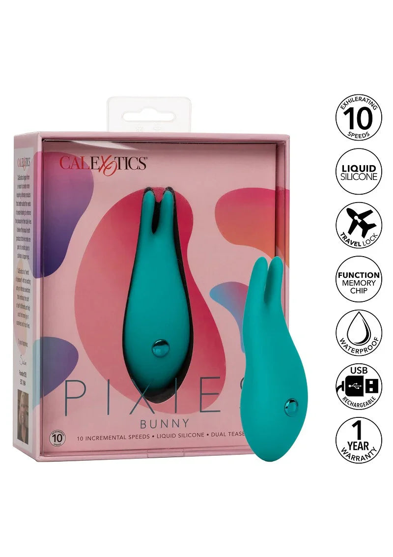 Pixies Bunny Vibrator by CalExotics - Happytoys Sexshop: Toys for Feeling Happy & Easy 😊 - Discreet geleverd