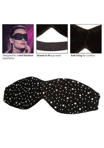 Radiance Blackout Eye Mask by CalExotics - Happytoys Sexshop: online sex shop for Feeling Happy & Easy 😊 - Discreet geleverd