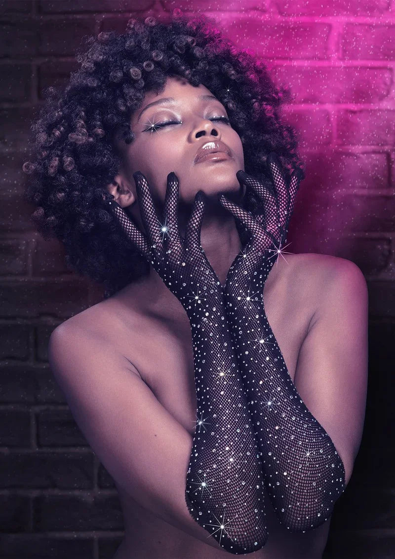 ♀ CalExotics Radiance Full Length Gloves - Happytoys Sexshop: online sex shop for Feeling Happy & Easy 😊 - Discreet geleverd