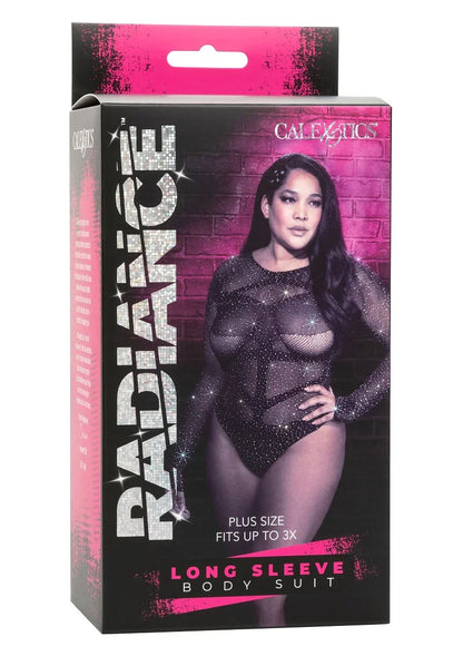 y CalExotics Radiance Plus Size Long Sleeve Body Suit - Happytoys Sexshop: Toys for Feeling Happy & Easy 😊 - Discreet geleverd