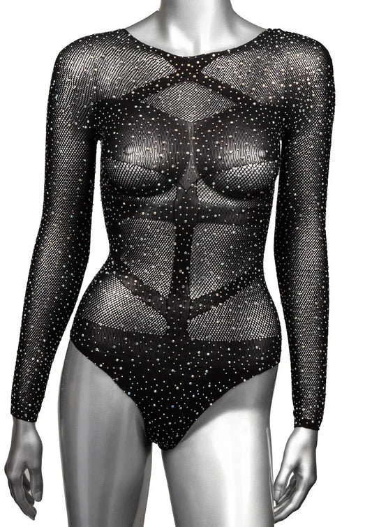 y CalExotics Radiance Plus Size Long Sleeve Body Suit - Happytoys Sexshop: Toys for Feeling Happy & Easy 😊 - Discreet geleverd