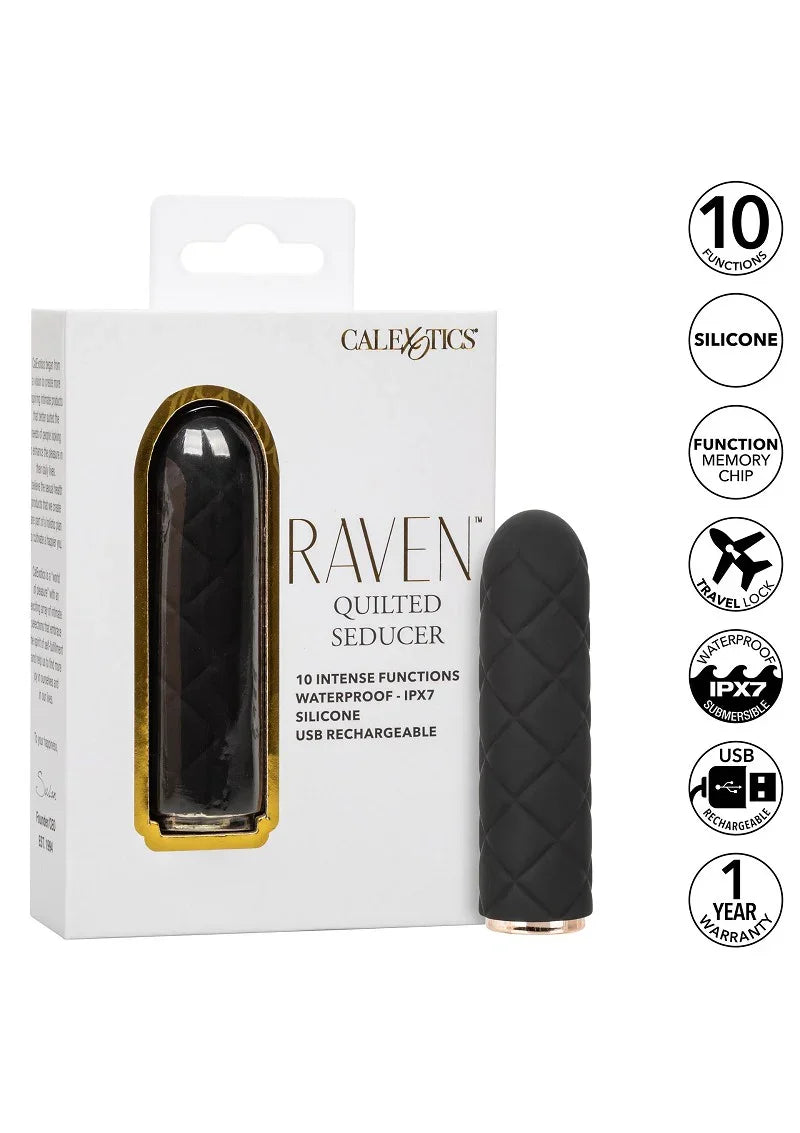 Raven Quilted Seducer by CalExotics - Happytoys Sexshop: Toys for Feeling Happy & Easy 😊 - Discreet geleverd