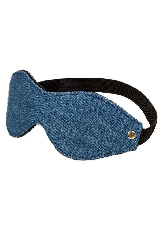 Ride 'em Premium Denim Collection Eye Mask by CalExotics - Happytoys Sexshop: online sex shop for Feeling Happy & Easy 😊 - Discreet geleverd