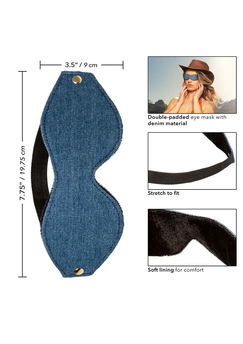 CalExoticsRide_emPremiumDenimCollectionEyeMask5 @ Happytoys Sexshop: online sex shop for Feeling Happy & Easy 😊 the erotic store owned by a woman