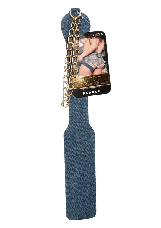 Ride 'em Premium Denim Collection Paddle by CalExotics - Happytoys Sexshop: online sex shop for Feeling Happy & Easy 😊 - Discreet geleverd