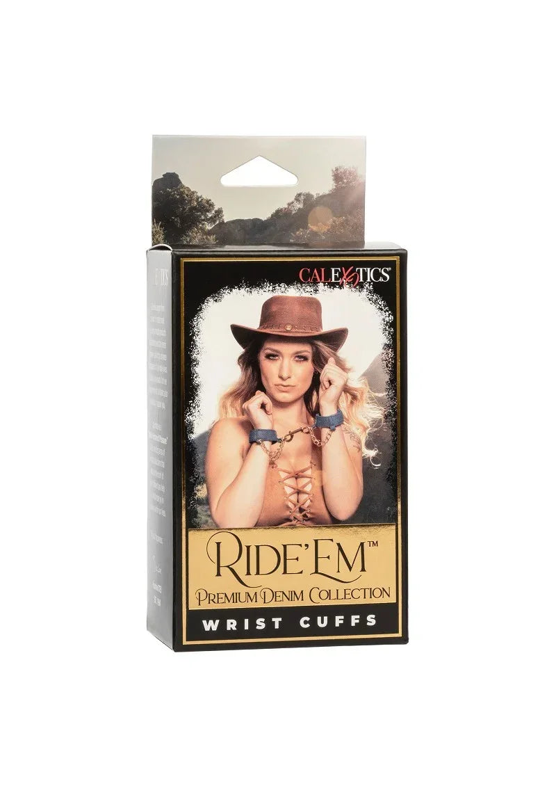 CalExoticsRide_emPremiumDenimCollectionWristCuffs2 @ Happytoys Sexshop: online sex shop for Feeling Happy & Easy 😊 the erotic store owned by a woman
