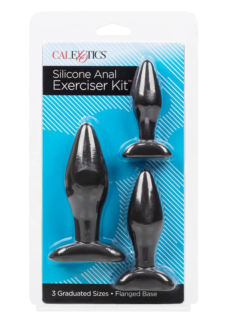 ♂ ♀ CalExotics Silicone Anal Exerciser Kit - Happytoys Sexshop: Toys for Feeling Happy & Easy 😊 - Discreet geleverd