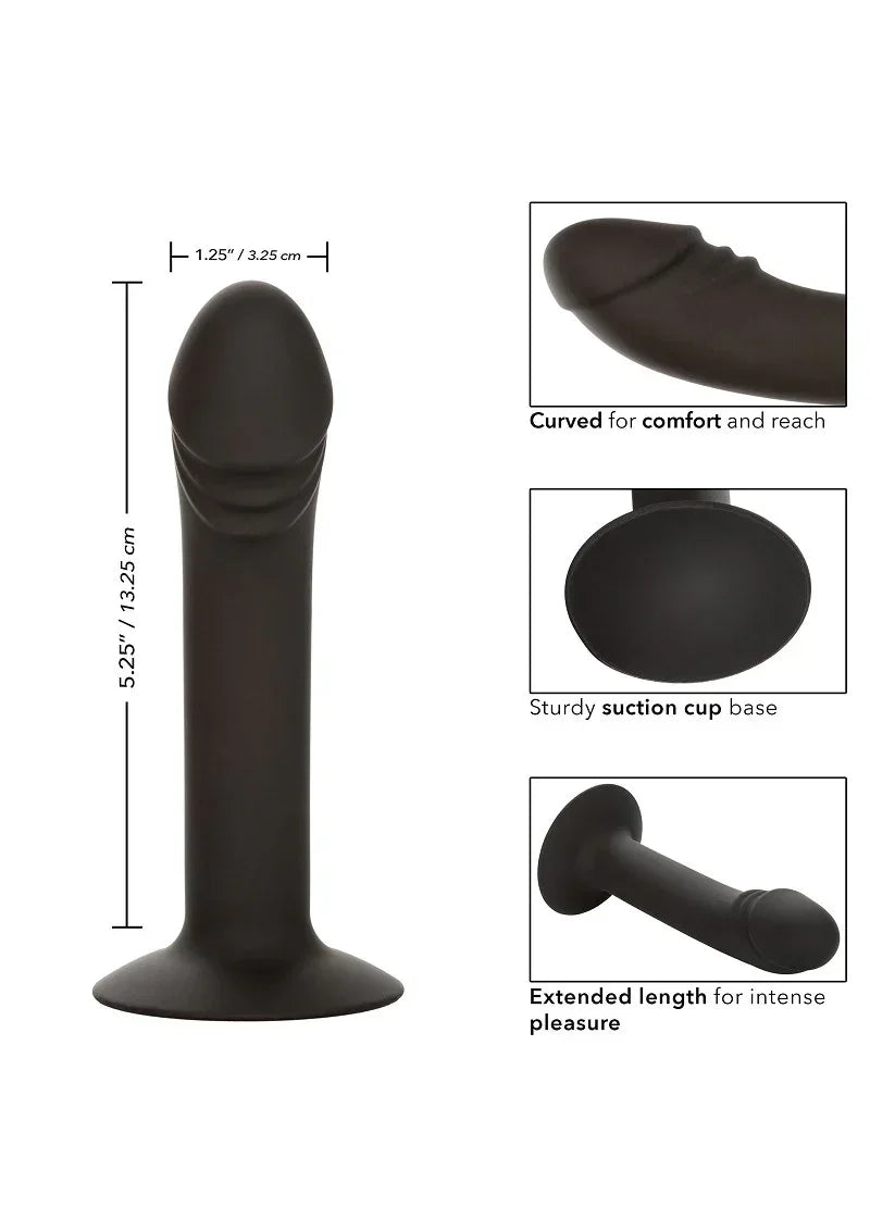 Bestel: Silicone Curved Anal Stud by CalExotics - bij Happytoys: de erotische sex webshop | liever Happy dan Easy ⭐⭐⭐⭐⭐