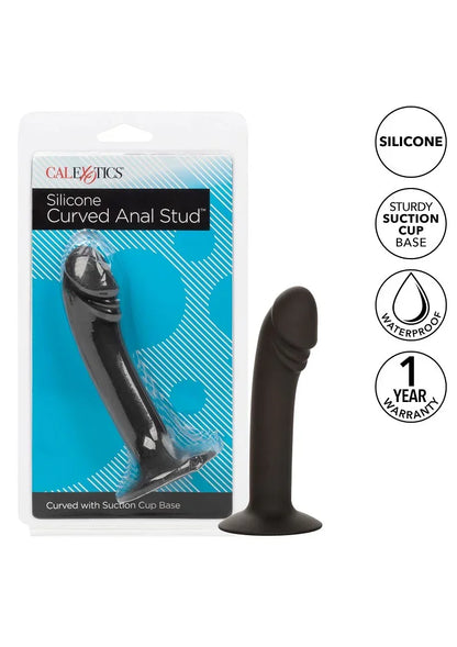 Bestel: Silicone Curved Anal Stud by CalExotics - bij Happytoys: de erotische sex webshop | liever Happy dan Easy ⭐⭐⭐⭐⭐