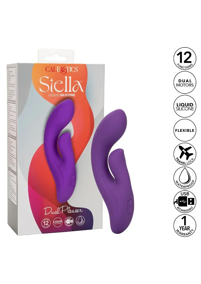 ♀ CalExotics Stella Liquid Silicone Dual Pleaser - Happytoys Sexshop: Toys for Feeling Happy & Easy 😊 - Discreet geleverd