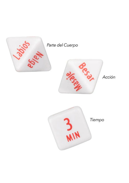 ♂ ♀ CalExotics Tempt & Tease Dados dice (ESP) - Happytoys Sexshop: Toys for Feeling Happy & Easy 😊 - Discreet geleverd